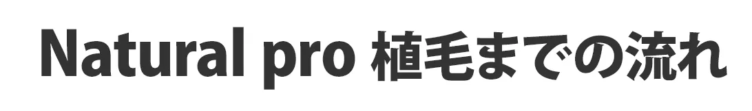 植毛までの流れ