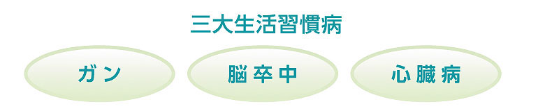 三大生活習慣病 がん 脳卒中 心臓病
