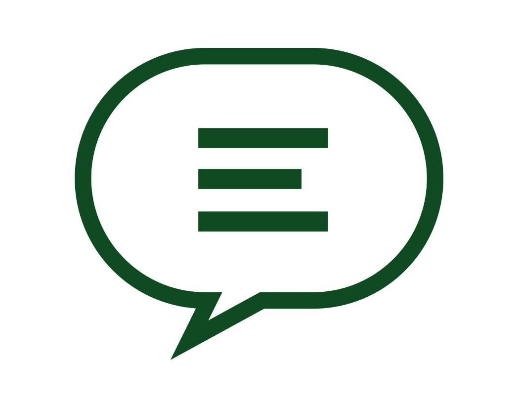 conversation bubble icon